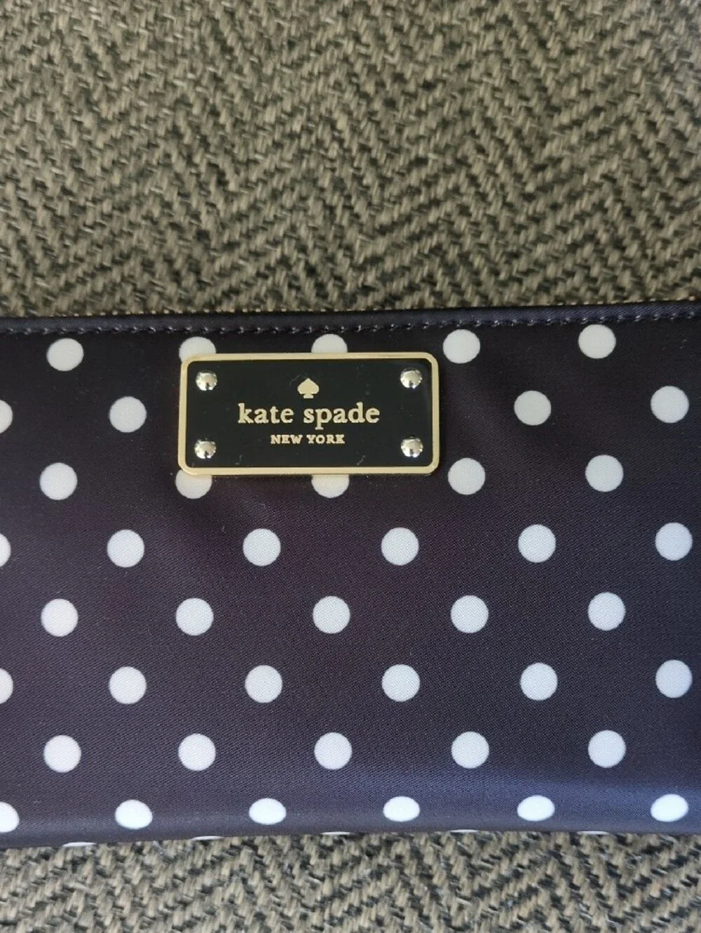kate spade Black and White Polka Dot Backpack & Wallet Set